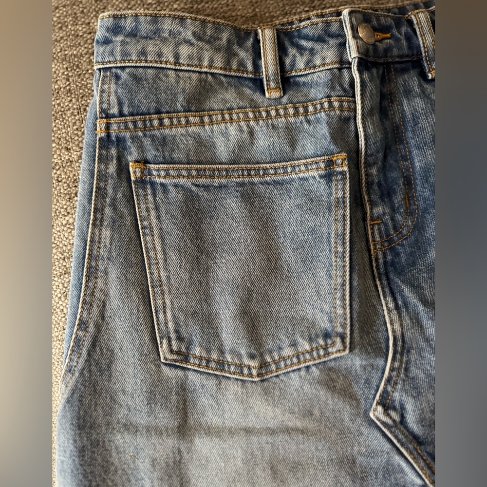 EUC Tory Burch DECONSTRUCTED DENIM SKIRT size 6 - Picture 8 of 15